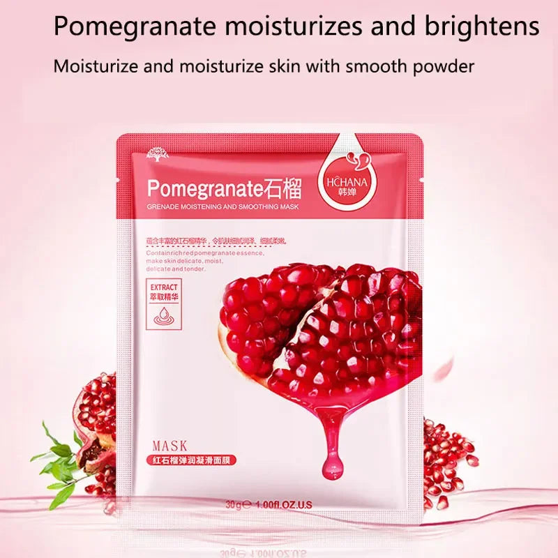 Introducing 30PCS Honey Facial Masks infused with Blueberry, Pomegranate, Aloe, and Plant Algae. Achieve moisturized skin and minimized pores with this skincare essential.