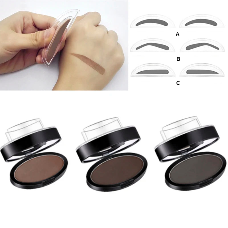 Get perfect brows with ease using our Eyebrow Powder Stamp Tint Stencil Kit. This professional-grade waterproof kit ensures flawless results every time.