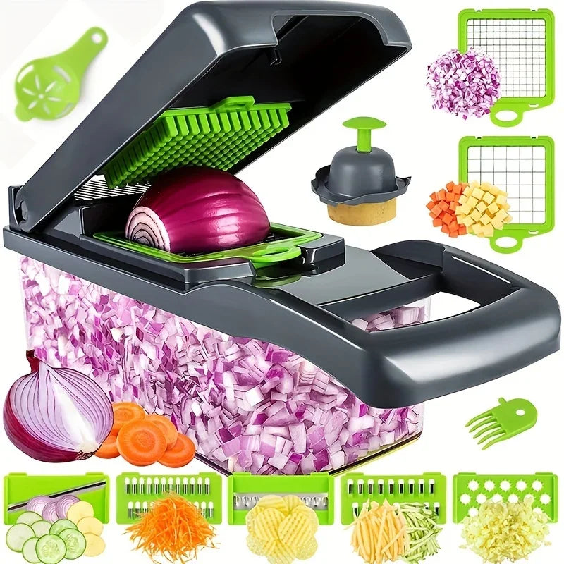 latest 14pcs/Set Vegetable Chopper