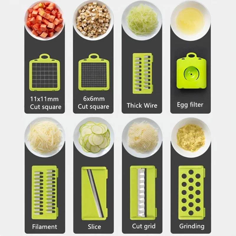 latest 14pcs/Set Vegetable Chopper