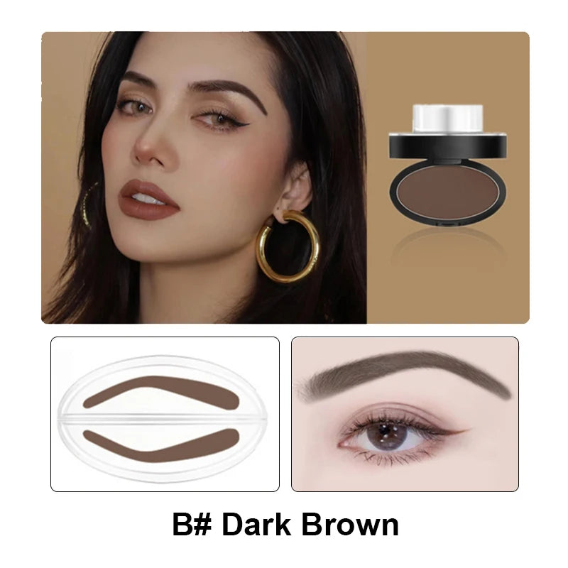 Get perfect brows with ease using our Eyebrow Powder Stamp Tint Stencil Kit. This professional-grade waterproof kit ensures flawless results every time.